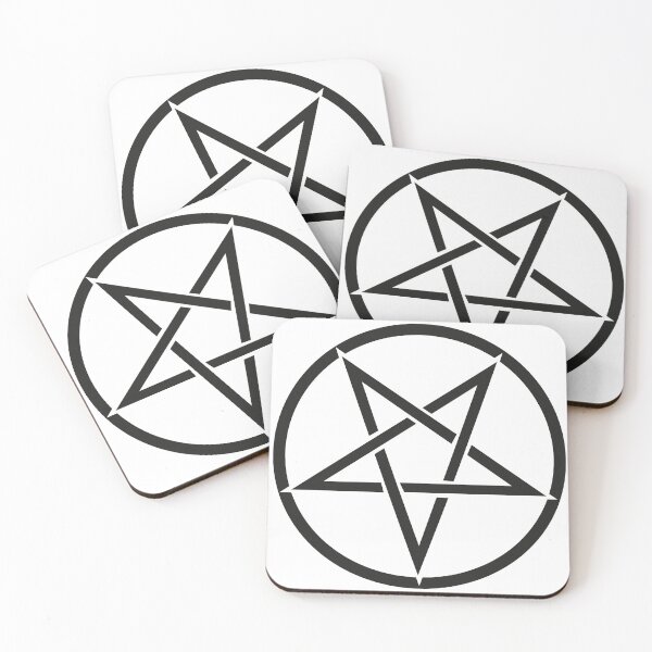 Item preview, Satanic Double Top Pentagram Black designed and sold by Notorious CodFather Designer Studio.