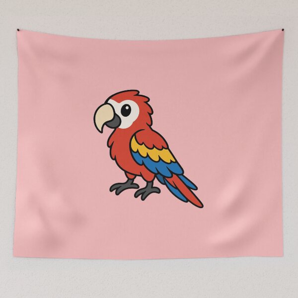 Item preview, Cute Cartoon Macaw designed and sold by WildlifeDoodle.