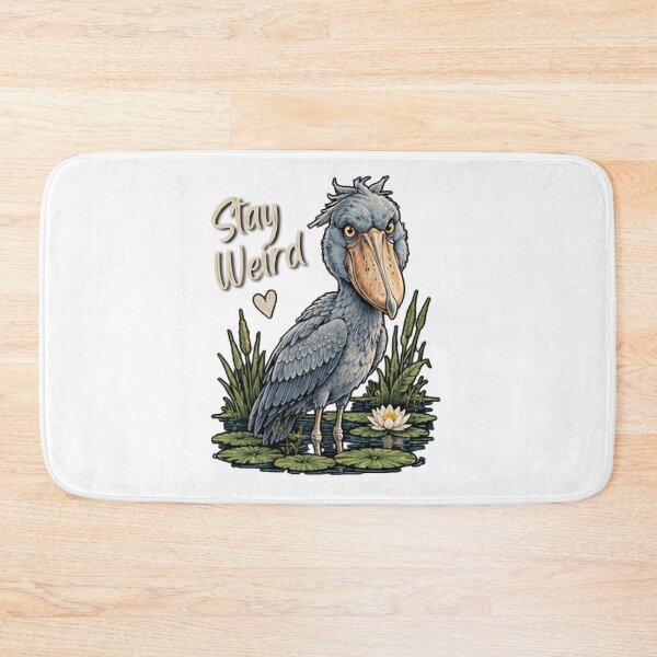 Item preview, Stay Weird Funny Shoebill Bird Lover Weird Bird Art designed and sold by Thegoldenline.