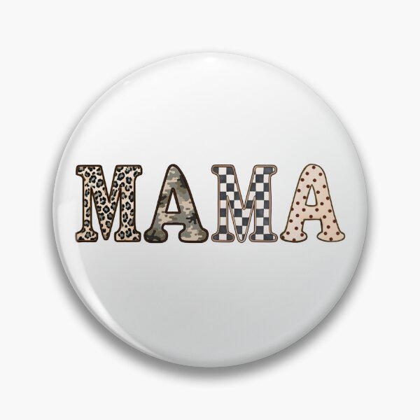 Item preview, Mama Mixed Pattern Leopard Camo Checkerboard Design designed and sold by PiasaGoods.