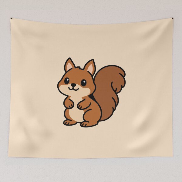 Item preview, Cute Cartoon Squirrel designed and sold by WildlifeDoodle.
