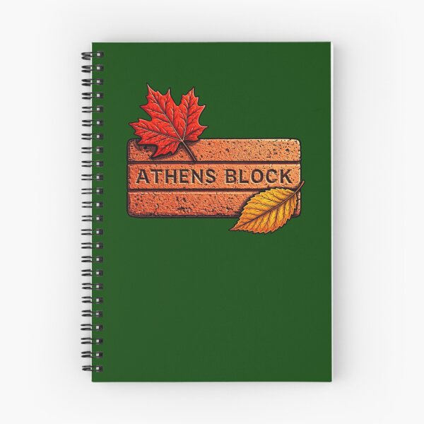 Item preview, Athens Block In Fall Leaves Ohio University  designed and sold by christianadams.