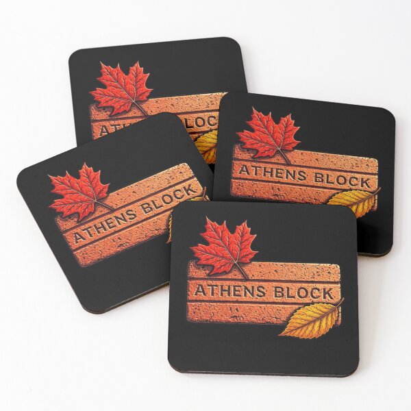 Item preview, Athens Block In Fall Leaves Ohio University  designed and sold by christianadams.