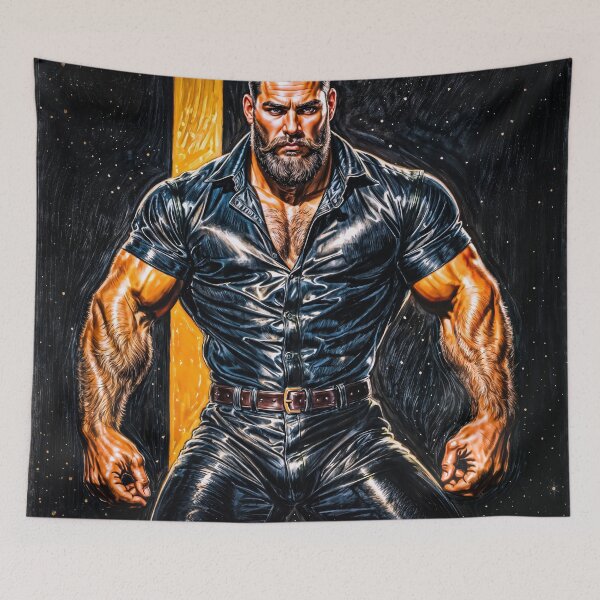 Item preview, Leather Daddy is ready and waiting designed and sold by ChanningsPinups.