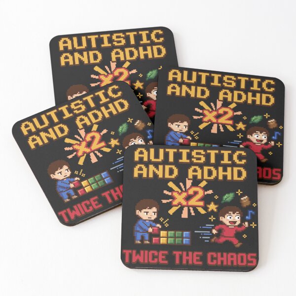 Item preview, AuDHD: Twice the chaos.  designed and sold by plushyTamer.