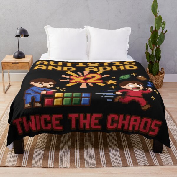 Item preview, AuDHD: Twice the chaos. designed and sold by plushyTamer.