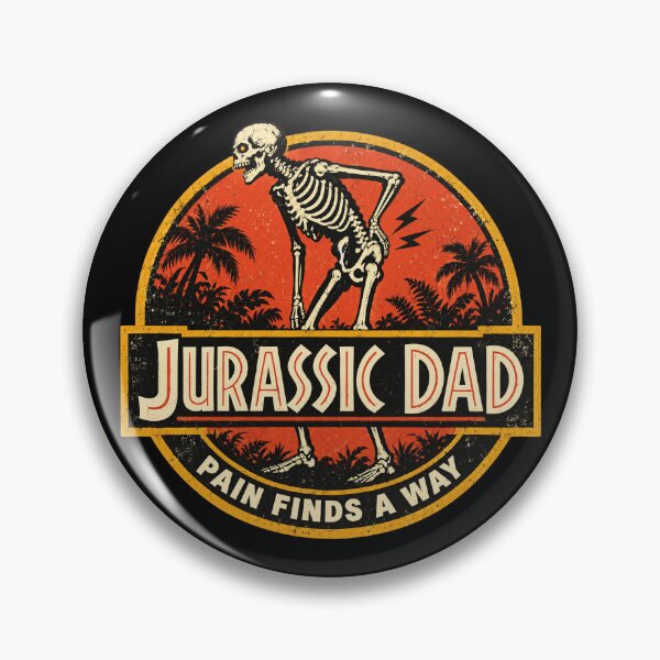 Item preview, Jurassic Dad Pain Finds a Way Shirt designed and sold by CerealBoxInk.
