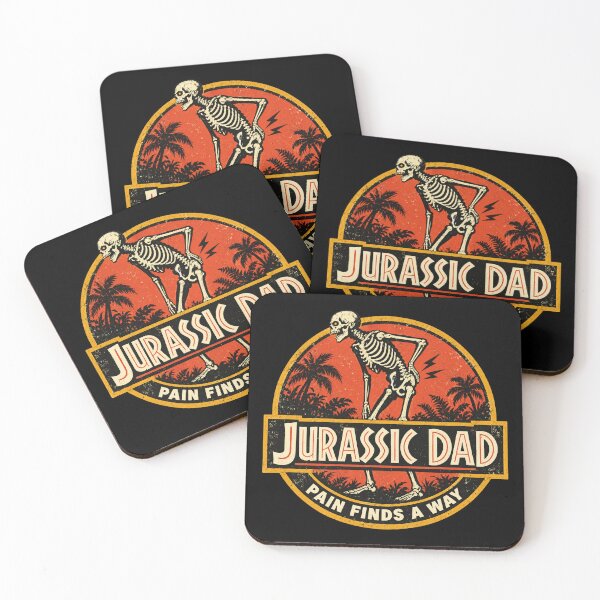 Item preview, Jurassic Dad Pain Finds a Way Shirt designed and sold by CerealBoxInk.