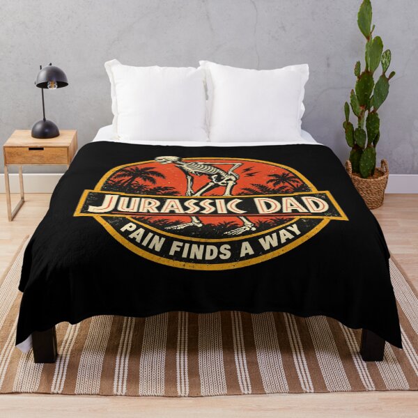 Item preview, Jurassic Dad Pain Finds a Way Shirt designed and sold by CerealBoxInk.