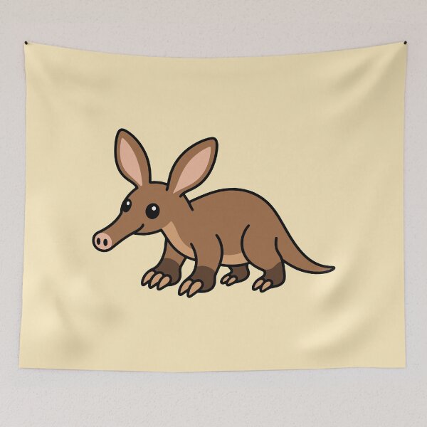 Item preview, Cute Cartoon Aardvark designed and sold by WildlifeDoodle.