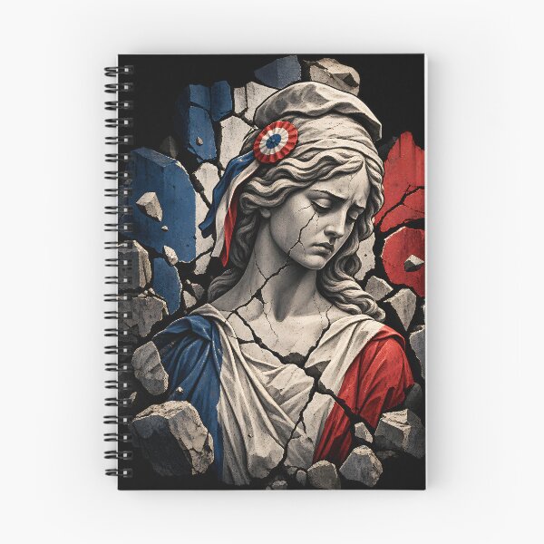 Item preview, Marianne in Ruins – Crumbling French Republic Art designed and sold by LEOdesignerArt.