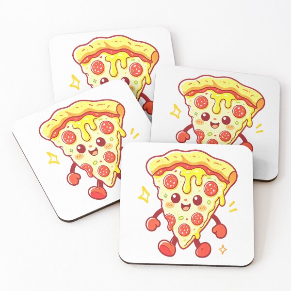 Item preview, Happy Kawaii Pizza Slice designed and sold by BladiWChampion.