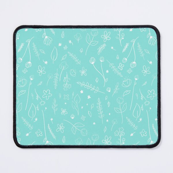 Item preview, Teal Turquoise Flowers, Floral Pattern designed and sold by VODkmw.