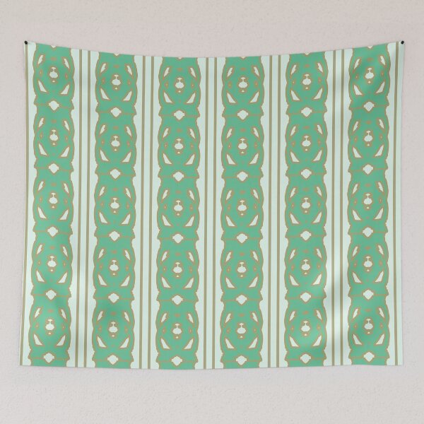 Item preview, Mint Green and Sage Geometric Pattern designed and sold by Larter-designs.