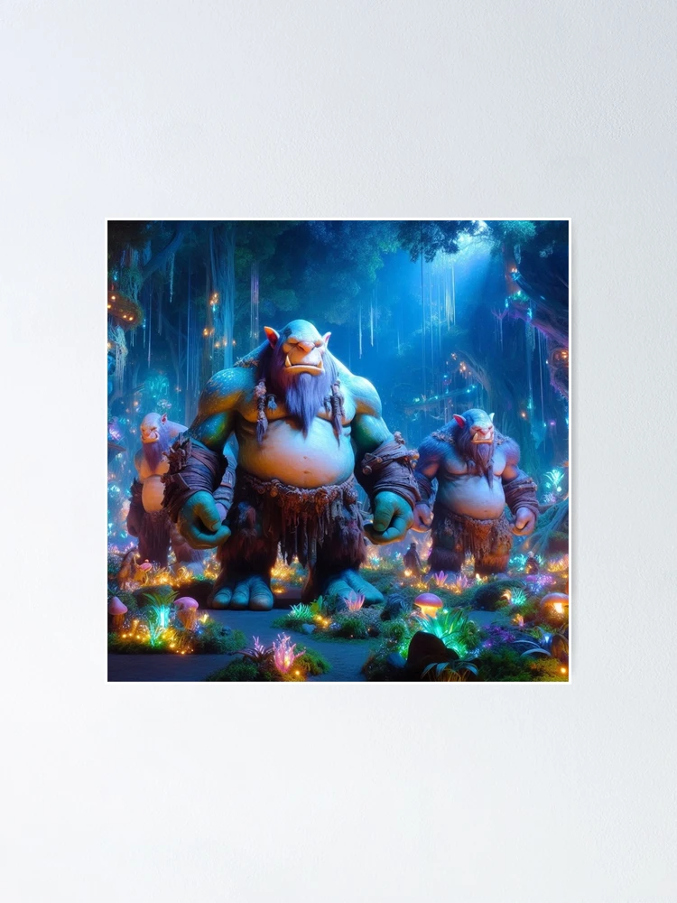 Thumbnail 1 of 3, Poster, Light Fantasy Ogres designed and sold by IntellectWork.