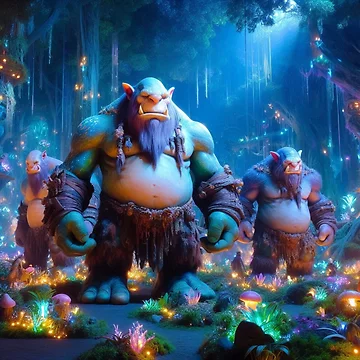 Artwork thumbnail, Light Fantasy Ogres by IntellectWork