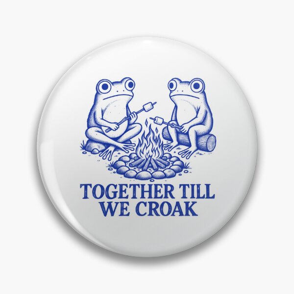 Item preview, Together Till We Croak Funny Camping Frogs Campfire designed and sold by emilydabblese.