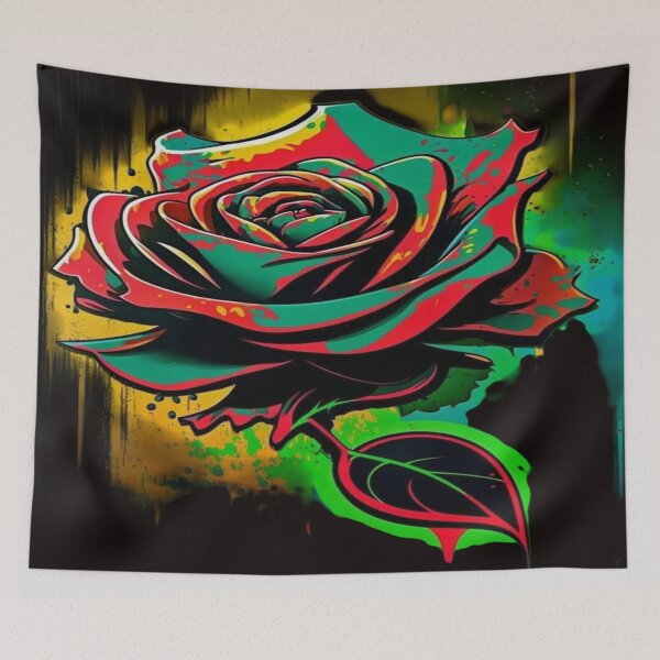 Item preview, grafiti rose designed and sold by pksart1.
