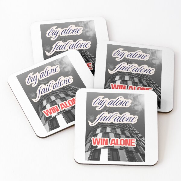 Item preview, Try Alone, Fail Alone, Win Alone – Motivational Success Typography designed and sold by PositiveEcho.