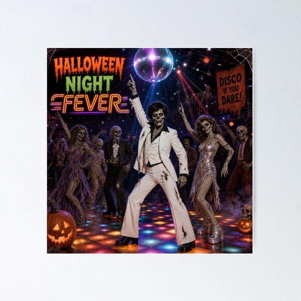 Item preview, HALLOWEEN NIGHT FEVER designed and sold by BabaSoti.