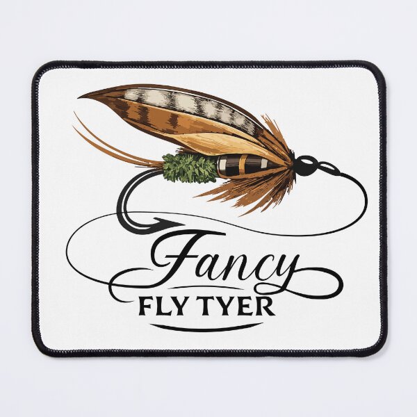 Item preview, Fly tying logo "Fancy Fly Tyer" wet trout fly. designed and sold by Art-Horizon.