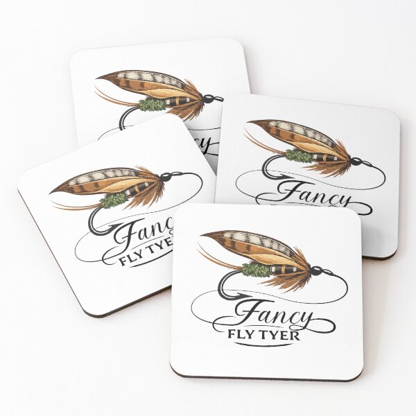 Item preview, Fly tying logo "Fancy Fly Tyer" wet trout fly. designed and sold by Art-Horizon.