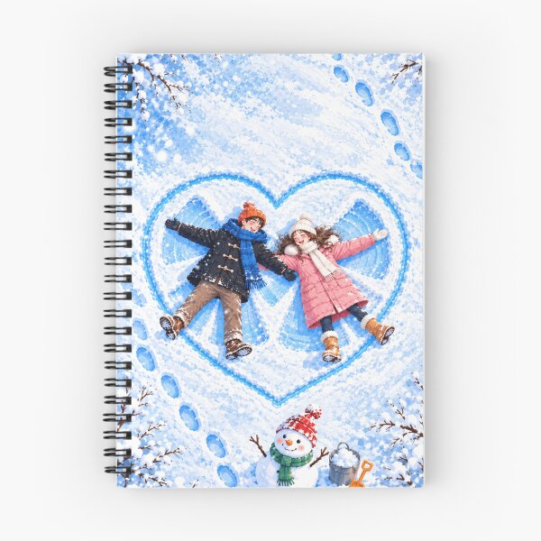 Item preview, Winter Love Snow Angels in a Heart designed and sold by TheRBGifts.