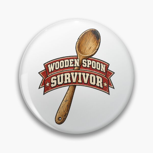Item preview, Wooden Spoon Survivor Funny Retro Shirt designed and sold by CerealBoxInk.