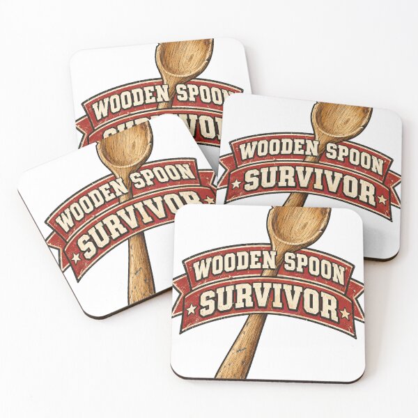 Item preview, Wooden Spoon Survivor Funny Retro Shirt designed and sold by CerealBoxInk.