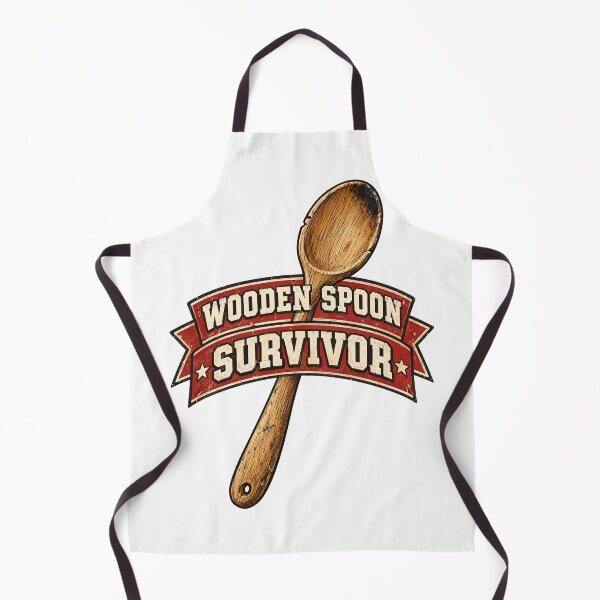 Item preview, Wooden Spoon Survivor Funny Retro Shirt designed and sold by CerealBoxInk.