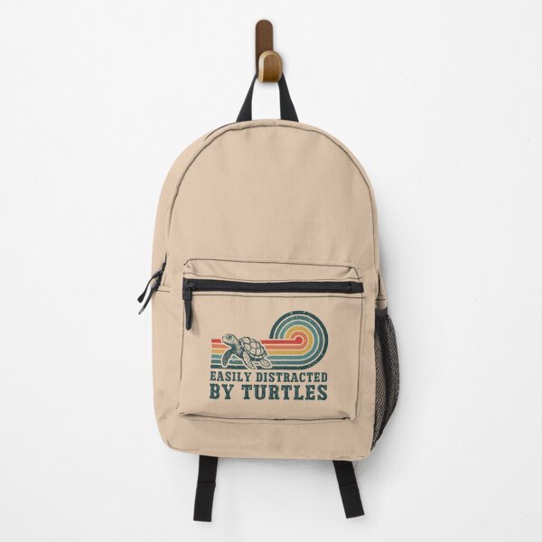 Item preview, Easily Distracted by Turtles – Vintage Retro Turtle Design designed and sold by Dmetalx Art Apparel.