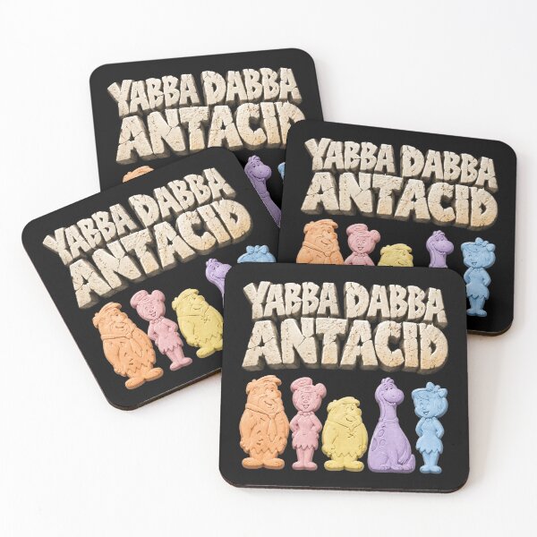 Item preview, Yabba Dabba Antacid Funny Heartburn Shirt designed and sold by CerealBoxInk.