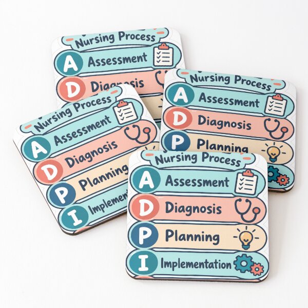 Item preview, ADPIE Nursing Process Study Sticker designed and sold by isokinetic.