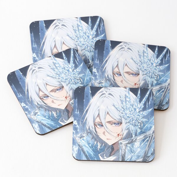 Item preview, Rukia | Ice Queen Anime Warrior – Crystal Armor and Frozen Fantasy Art designed and sold by Dyan4.