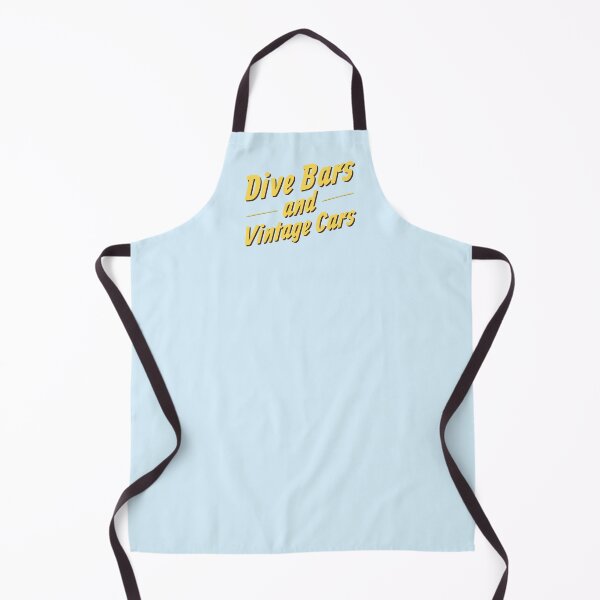 Item preview, Dive Bars and Vintage Cars Retro 70s Yellow Typography Graphic designed and sold by RahniNM.