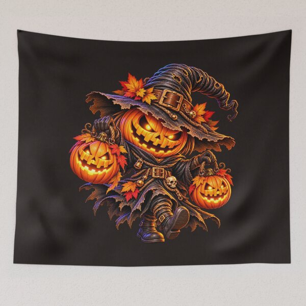 Item preview, 3D Pumpkin Witch Halloween Character designed and sold by DIB Designs – Express Your Style.