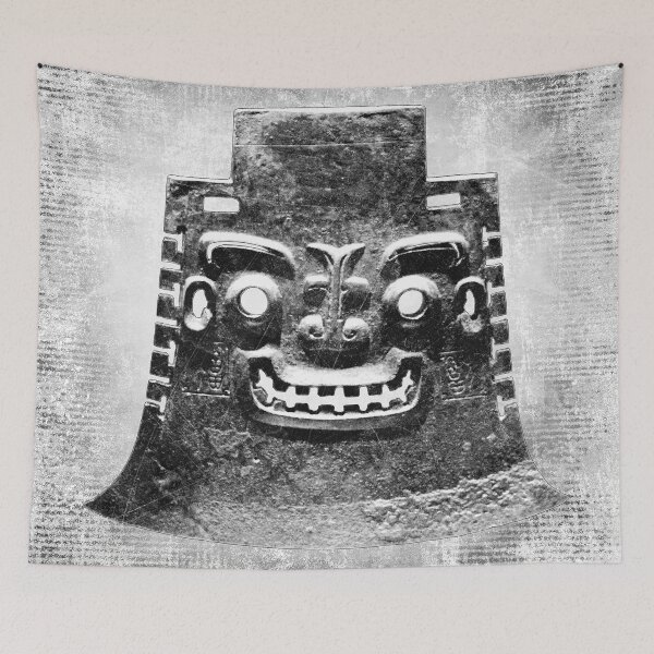 Item preview, Ancient Bronze Axe Head Monster Mask Ceremonial Artifact designed and sold by Ghoul Enterprises.