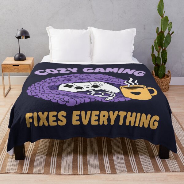 Item preview, Cozy Gaming Fixes Everything Gamer Winter Vibe designed and sold by fadilow.