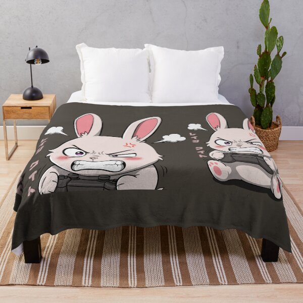 Item preview, Rage Quit – Angry Kawaii Gamer Bunny designed and sold by ZenReiArt.