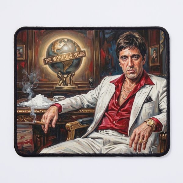 Item preview, Scarface Tony Montana The World Is Yours designed and sold by Halifaxartguy.