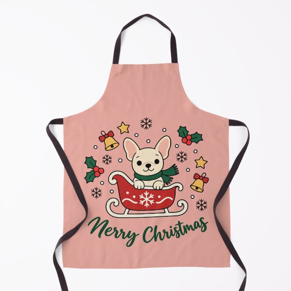 Item preview, Merry Christmas French Bulldog Sleigh designed and sold by 89BLACK.