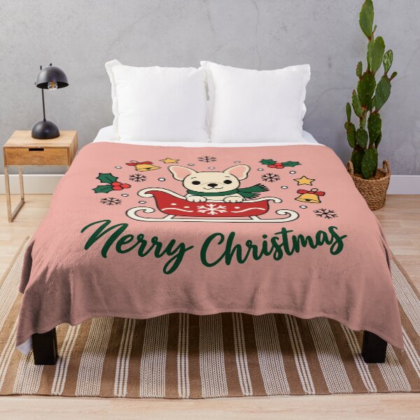 Item preview, Merry Christmas French Bulldog Sleigh designed and sold by 89BLACK.