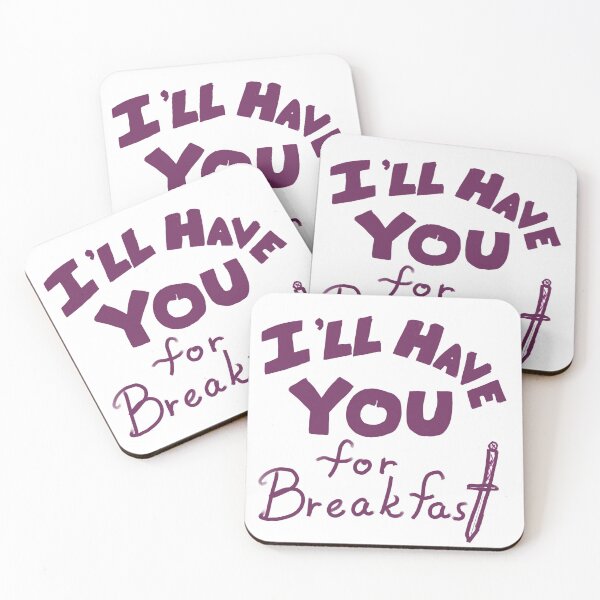 Item preview, I'll Have You for Breakfast (Royal Purple) Merlin BBC designed and sold by Designs by Sara Felton.
