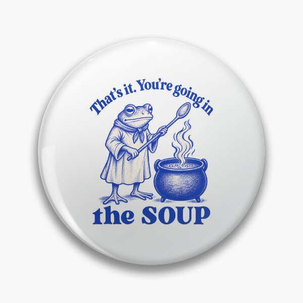 Item preview, You’re Going in the Soup Frog designed and sold by emilydabblese.