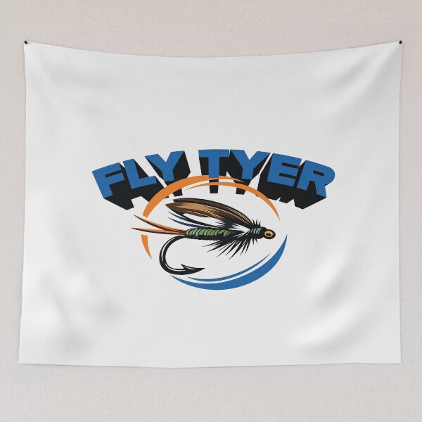 Item preview, Fly tying logo "Fly Tyer" wet trout fly. designed and sold by Art-Horizon.