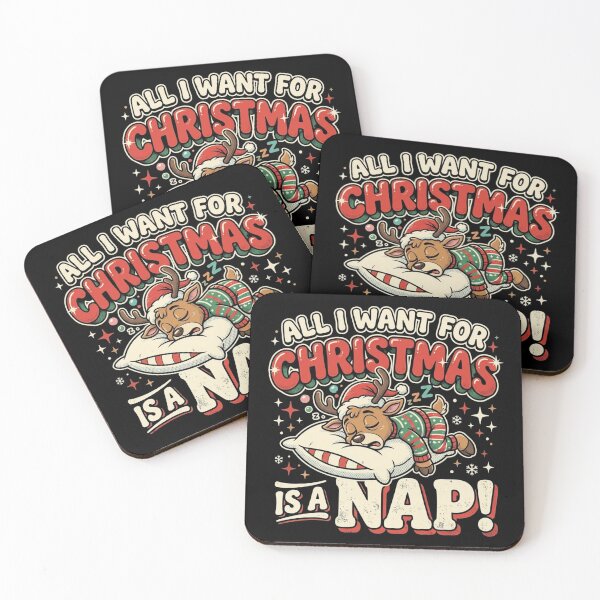 Item preview, Sleepy Reindeer Christmas Shirt Funny Nap Tee designed and sold by CerealBoxInk.
