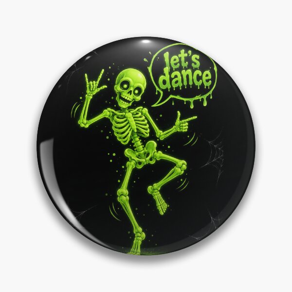 Item preview, Let's Dance – Neon Halloween Skeleton designed and sold by Axokris.