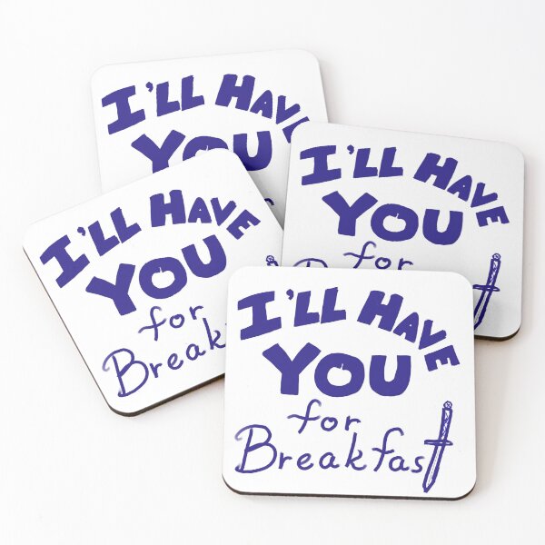 Item preview, I'll Have You for Breakfast (Merlin Blue) Merlin BBC designed and sold by Designs by Sara Felton.