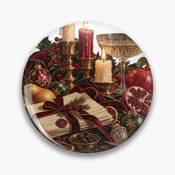 Item preview, Luxury Christmas Still Life Sticker designed and sold by Drip stamp.