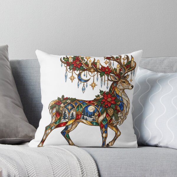 Item preview, Glowing Holiday Deer Showcase Sticker designed and sold by Drip stamp.